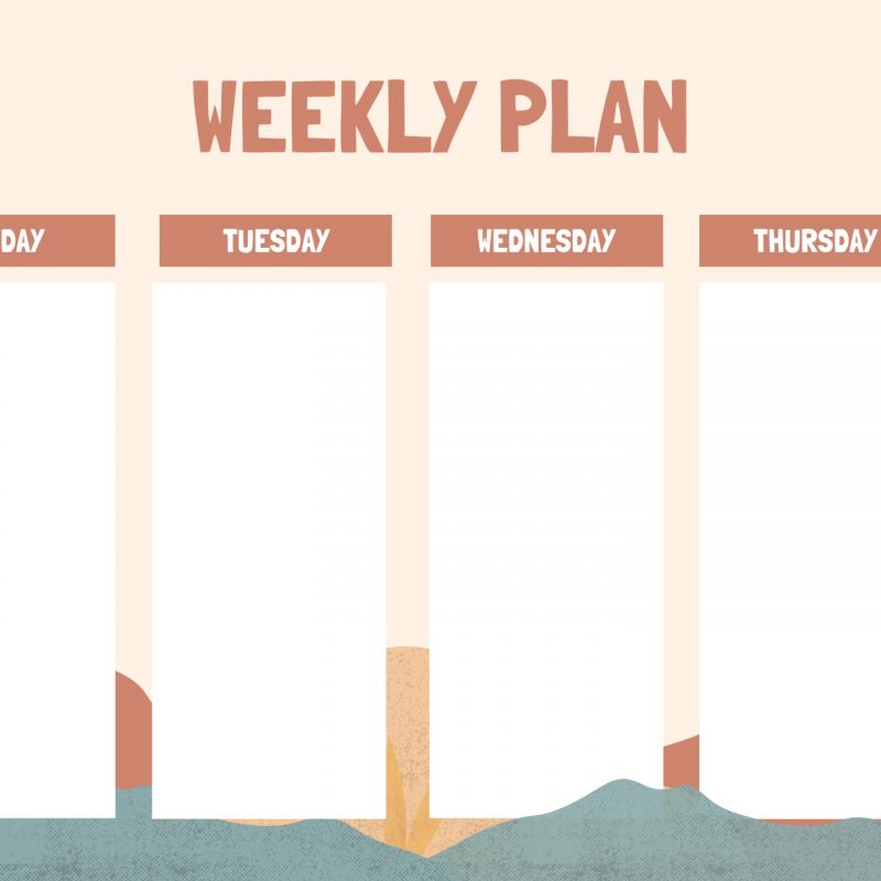 Weekly Schedule - Free